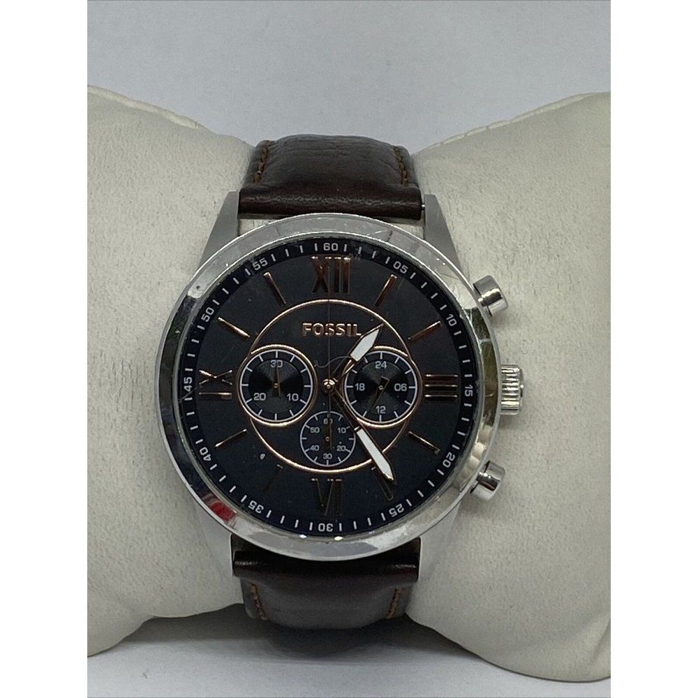 Fossil BQ1520 Women's Brown Leather Black Analog D